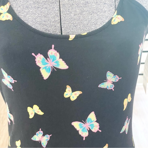 NWT black, pink, yellow, green spaghetti strap, bodycon, stretchy mini dress - Picture 4 of 7